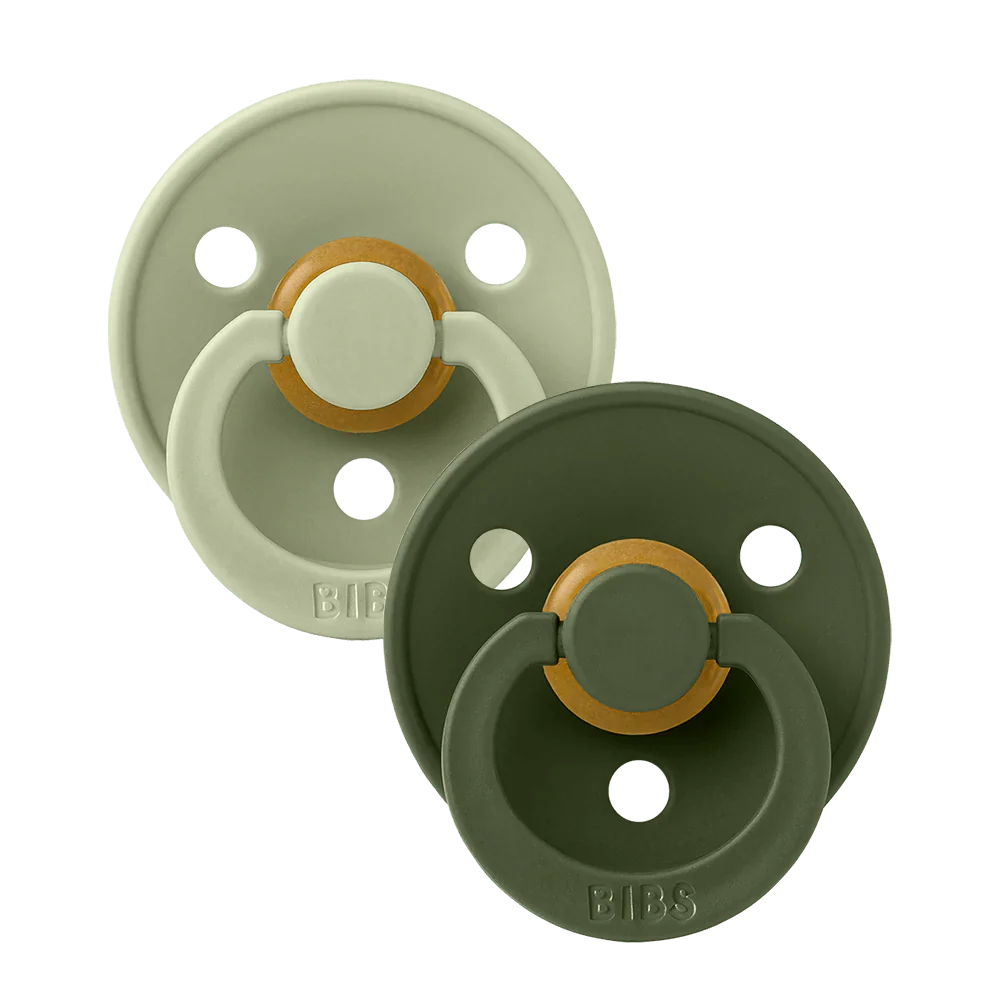 BIBS Speen Maat 1 Symmetrical Sage/Hunter Green 2St