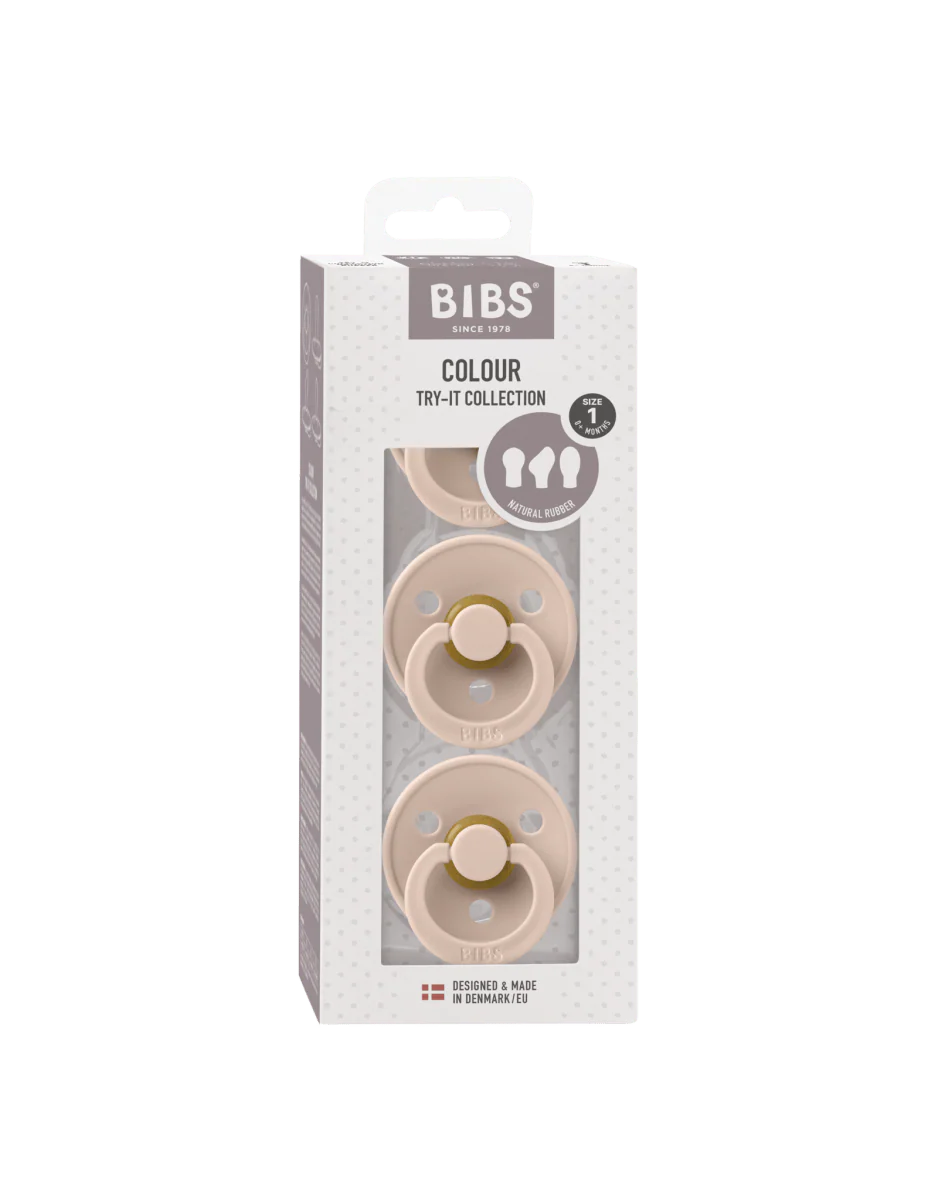 BIBS Speen Maat 1 Try-It Box Blush - Image 2