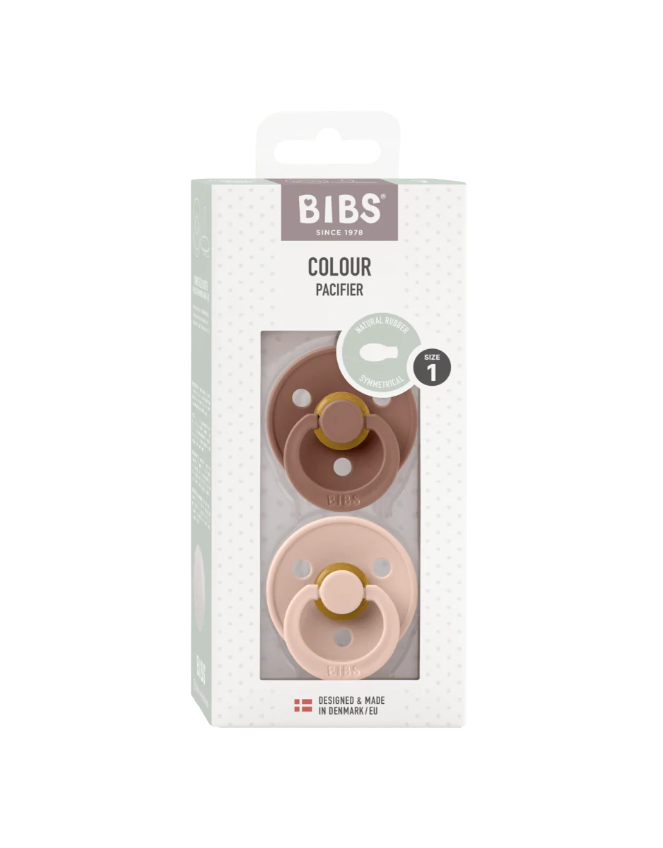 BIBS Speen Maat 2 Latex Symmetric Woodchuck/Blush 2st - Image 2
