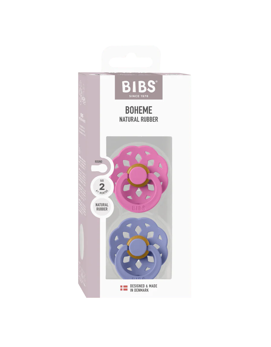 BIBS Spenen Maat 1 BOHEME Bubblegum/Peri 2st - Image 7