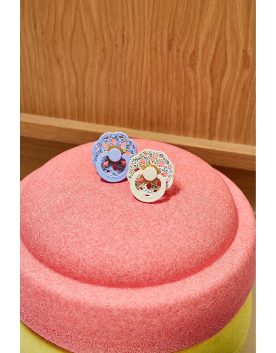 BIBS Spenen Maat 1 x Liberty Pacifier Boheme Chloe Meadow Ivory Mix 2st - Image 6