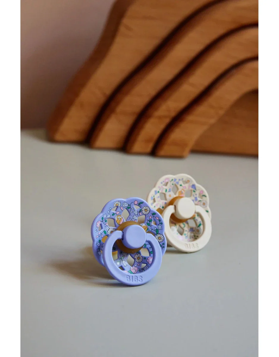 BIBS Spenen Maat 1 x Liberty Pacifier Boheme Chloe Meadow Ivory Mix 2st - Image 7