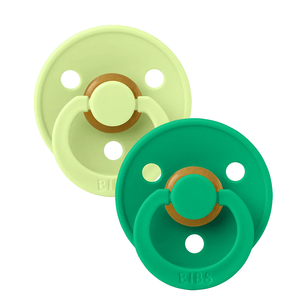 BIBS Spenen Maat 2 Colour Latex Matcha/Cactus 2st