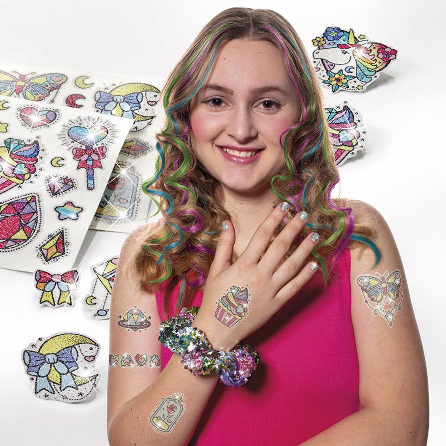 Bling Bling Tattoo, Nagel En Haar Koffer 8 delig - Image 4