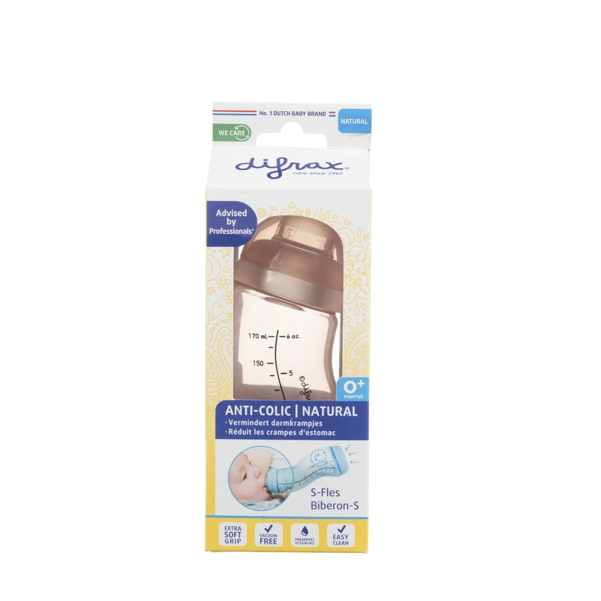 Difrax S-Fles 170 Ml Roze - Image 3