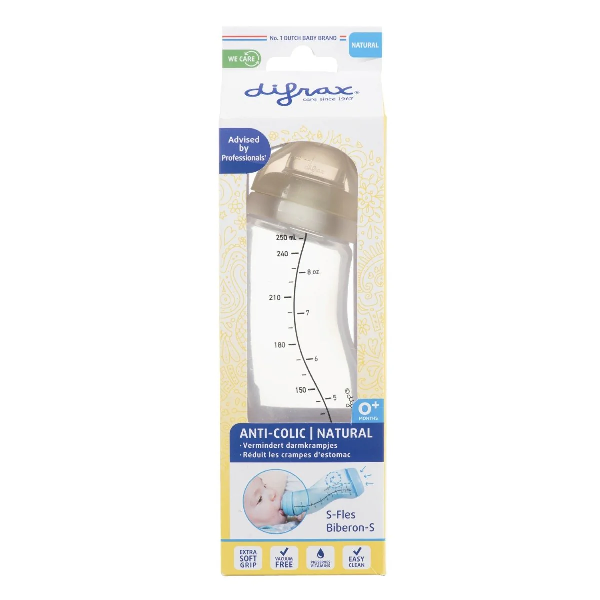 Difrax S-Fles 250 Ml Creme - Image 3