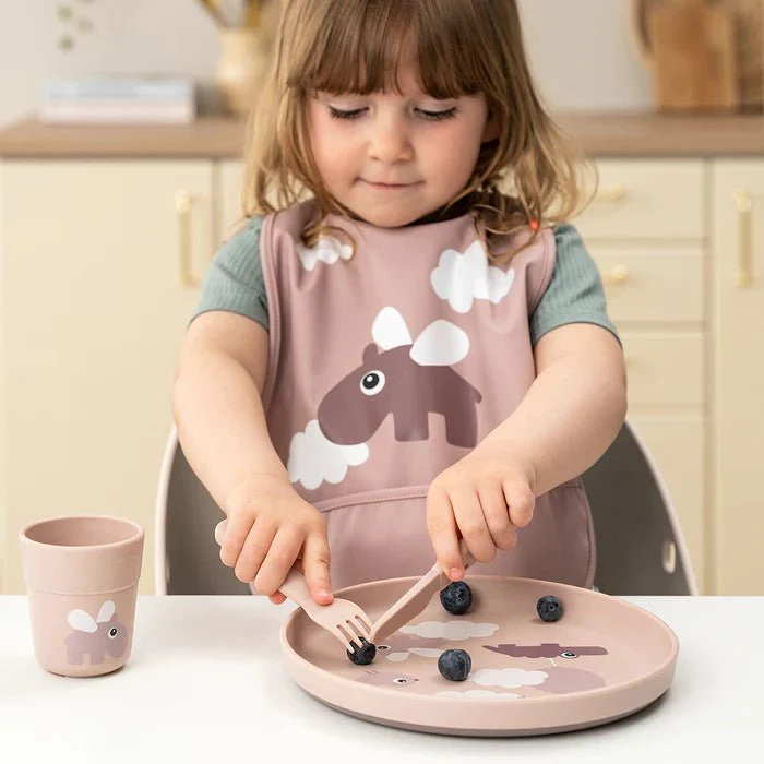 Done by Deer Baby Bestekset Happy Dots Powder - Image 3