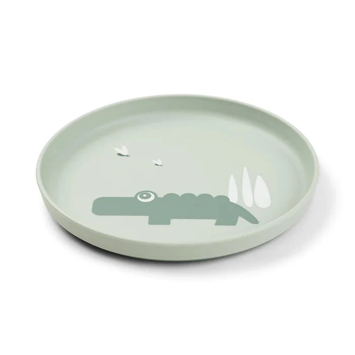 Done by Deer Babybord Croco Green Rond - Image 2