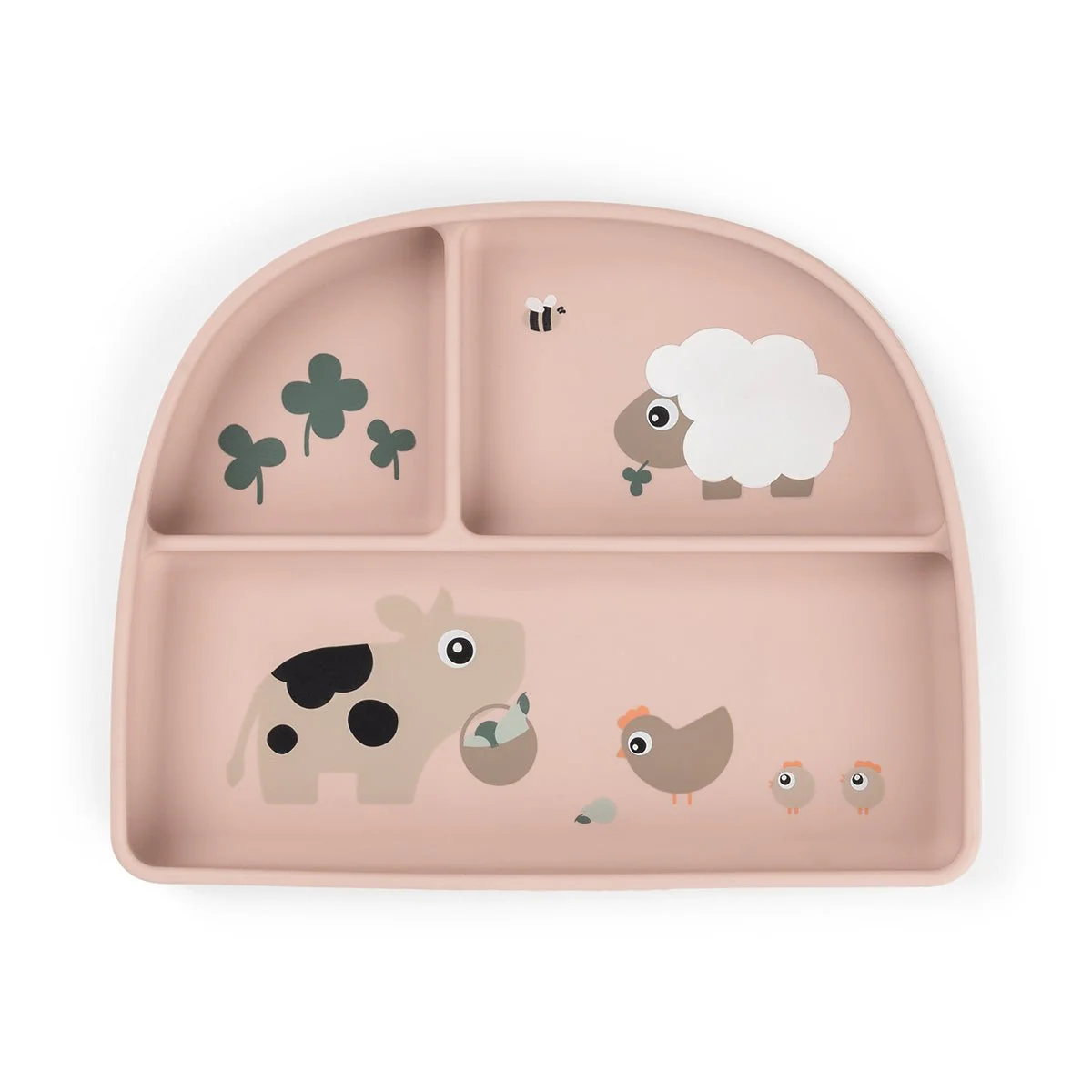 Done by Deer Babybord Stick & Stay Vakjes Tiny Farm Powder