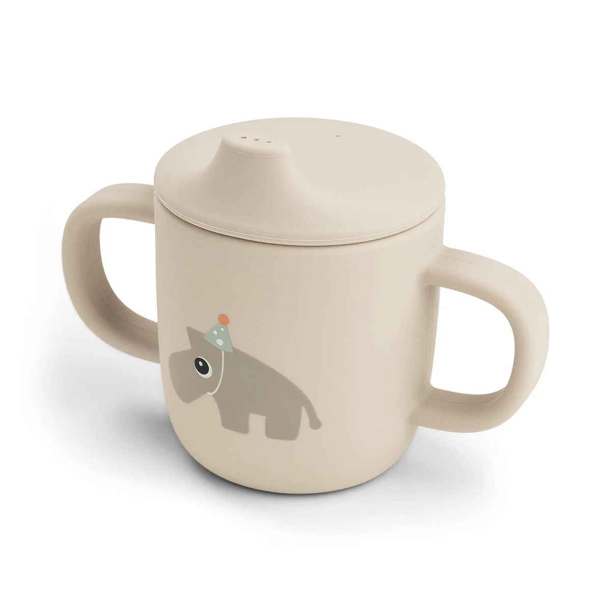 Done by Deer Drinkbeker Met Tuit En Hadvatten Celebration Sand 120Ml