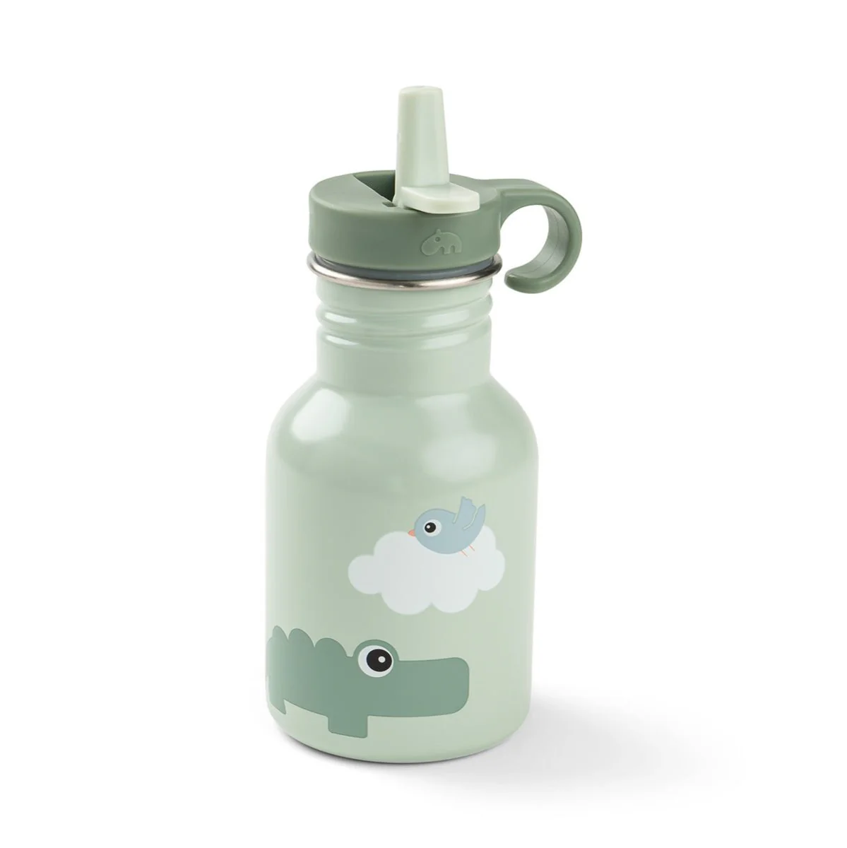 Done by Deer Drinkfles Metaal Playground Green 350Ml - Image 2