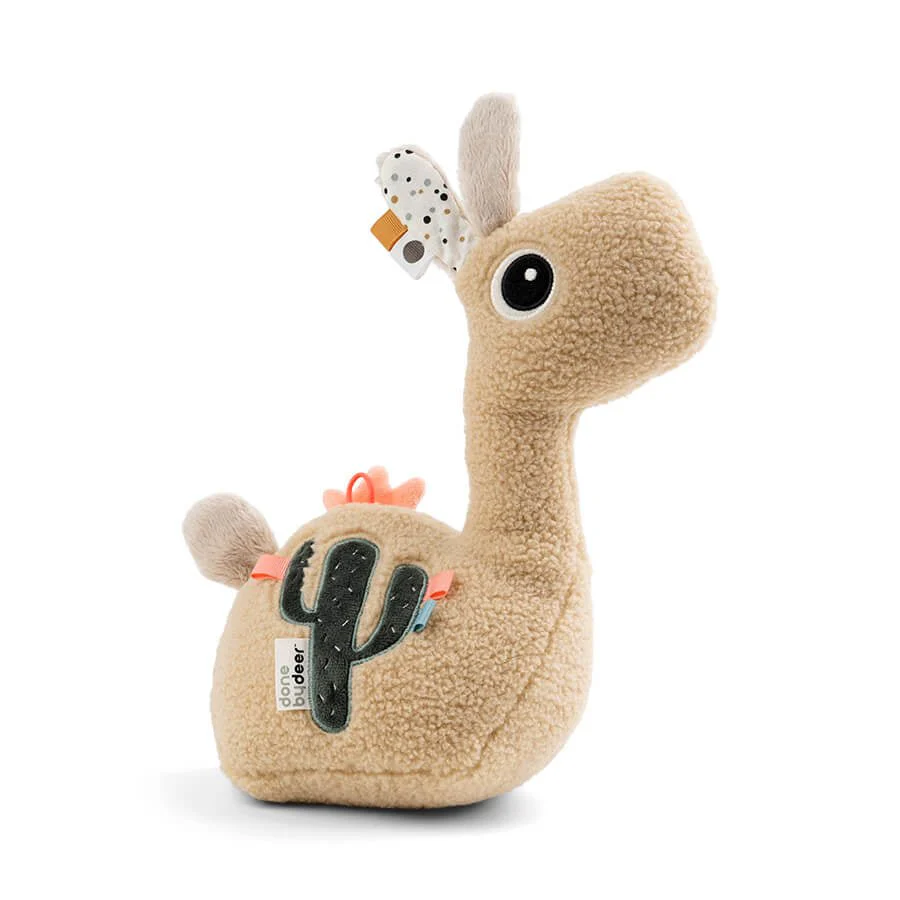 Done by Deer Educatief Speelgoed Knuffel Met Spiegel Lalee Sand - Image 2