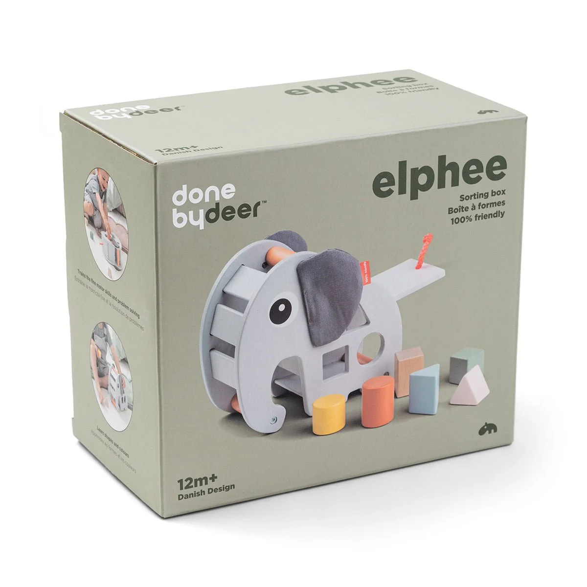 Done by Deer Houten Speelgoed Sorteerdoos Elphee Grey - Image 7
