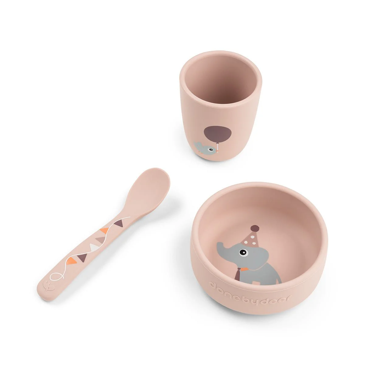 Done by Deer Kinderservies Set Stick & Stay Celebration Powder 3 Delig