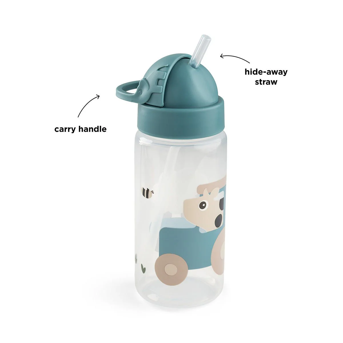 Done by Deer Rietjesbeker Tiny Farm Blue 350Ml - Image 3