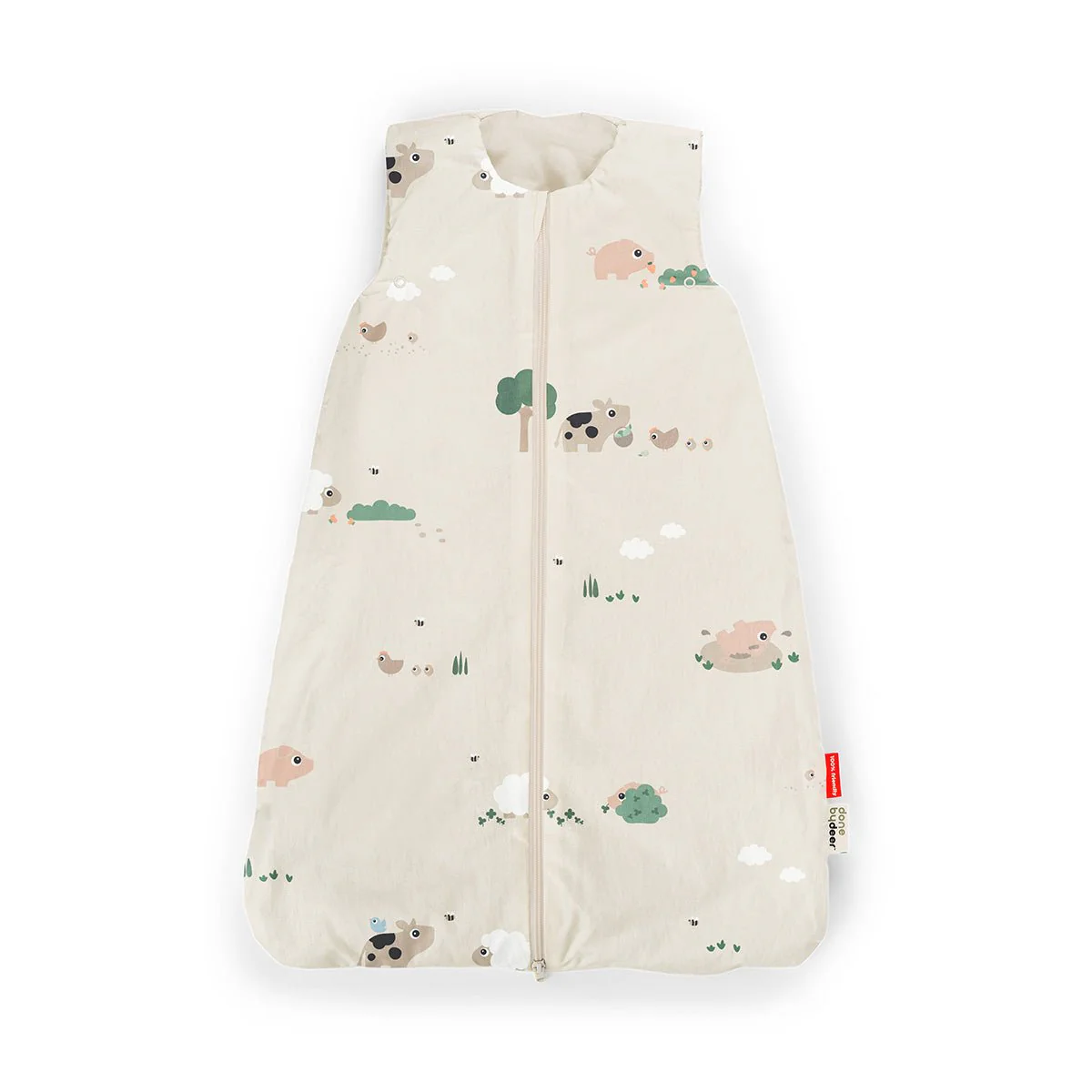 Done by Deer Slaapzak Baby Zomer Tiny Farm 90Cm Tog 2.5