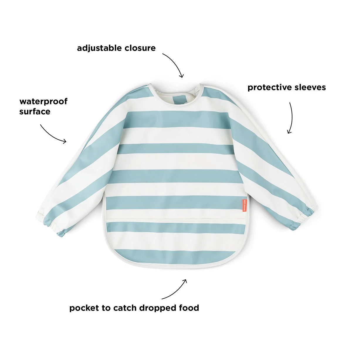 Done by Deer Slabbetje Stripes Met Lange Mouwen Blue - Image 4