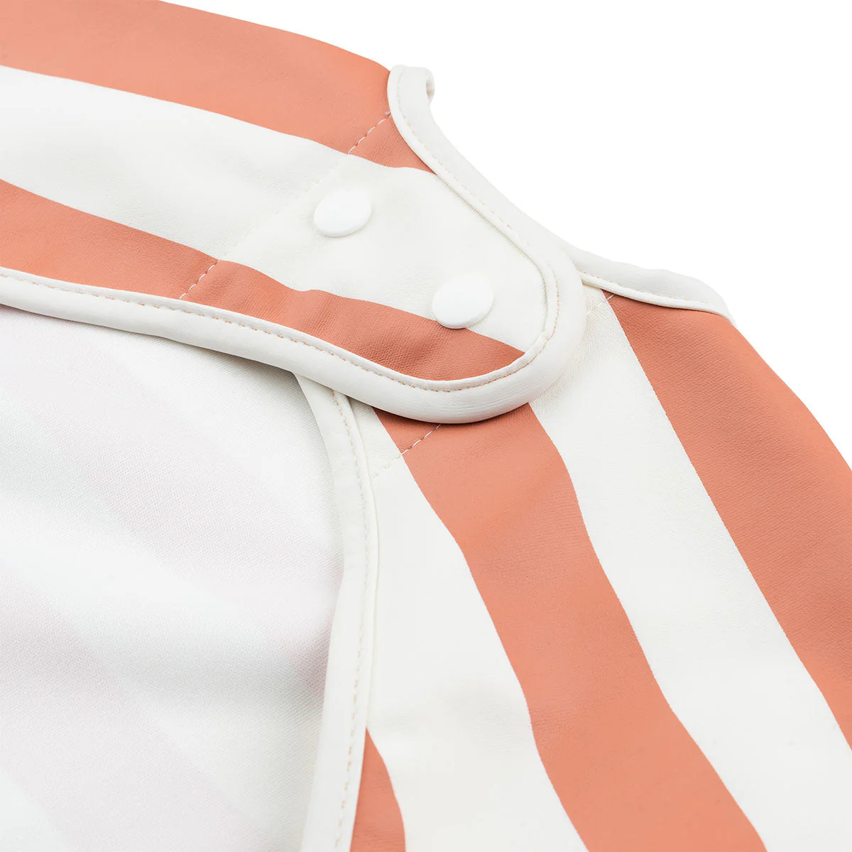 Done by Deer Slabbetje Stripes Met Lange Mouwen Papaya - Image 3