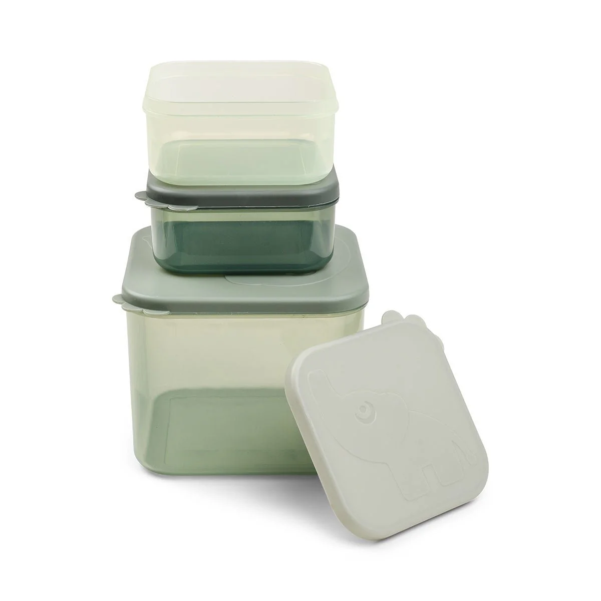Done by Deer Snackbakje Set L Elphee Green 3st - Image 3