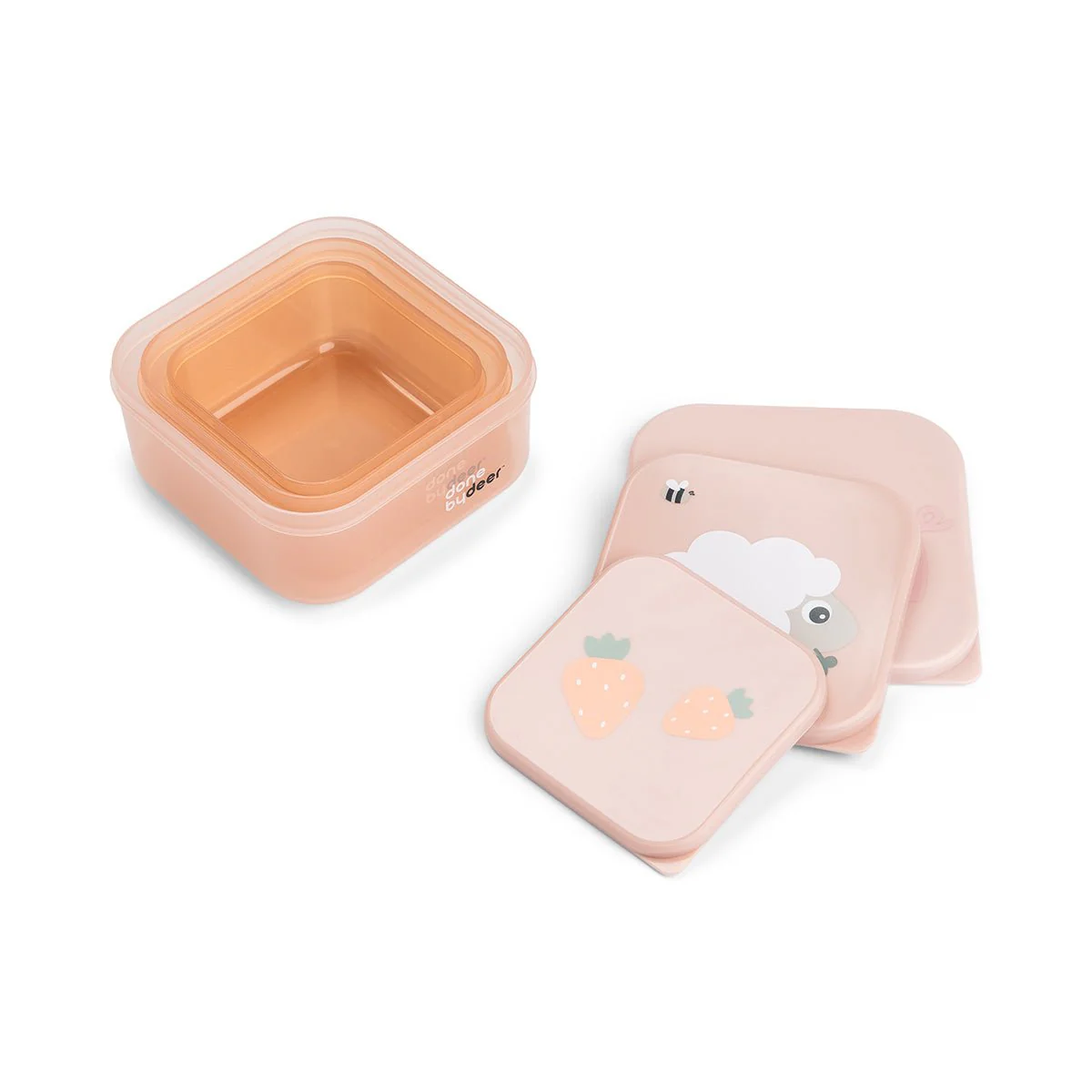 Done by Deer Snackbakje Tiny Farm Roze 3St - Image 2