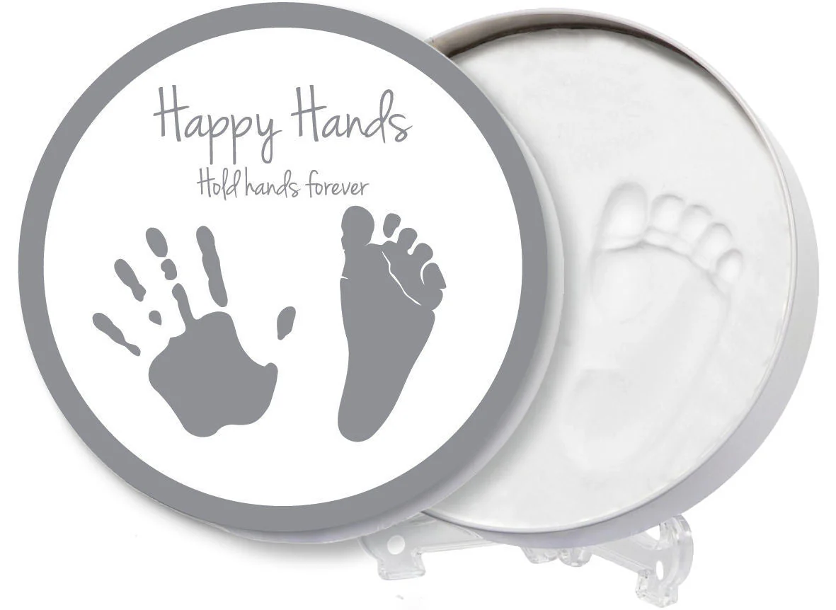 Dooky Afdrukset Happy Hands Rond Klei Blik