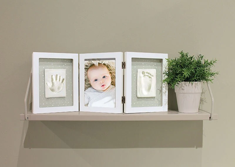 Dooky Geschenkdoosje Baby Print Triple Frame Kit Happy Hands - Image 3