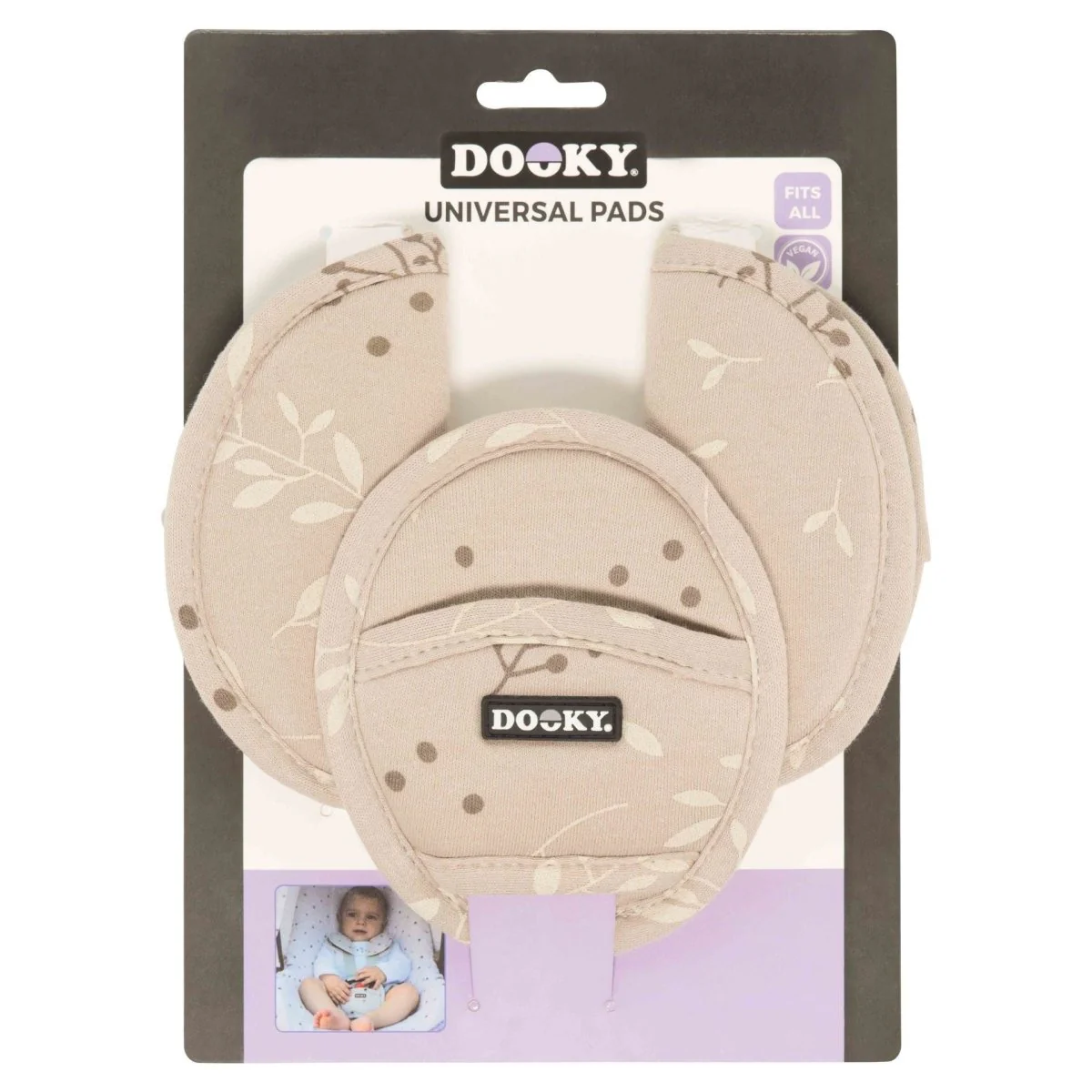 Dooky Gordelbeschermer Universal Pads Leaves Beige
