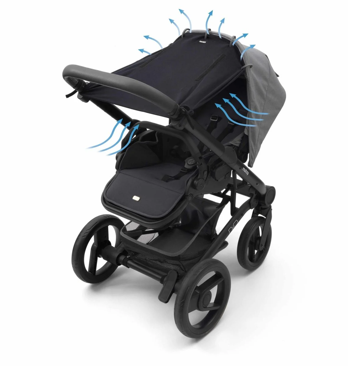 Dooky Zonnekap Kinderwagen Universal Cover Zwart - Image 4