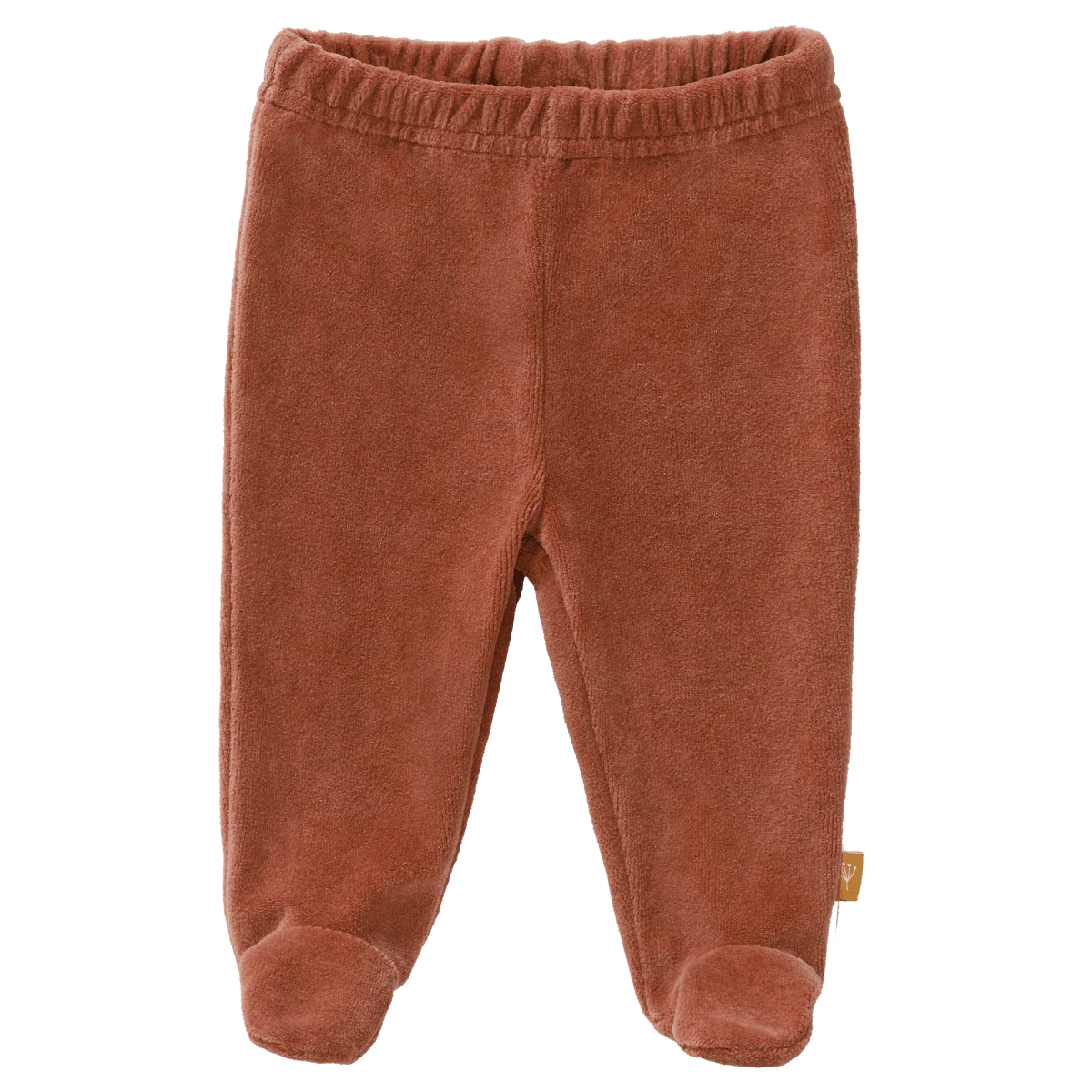 Fresk Baby Broekje Velours Met Voeten Copper