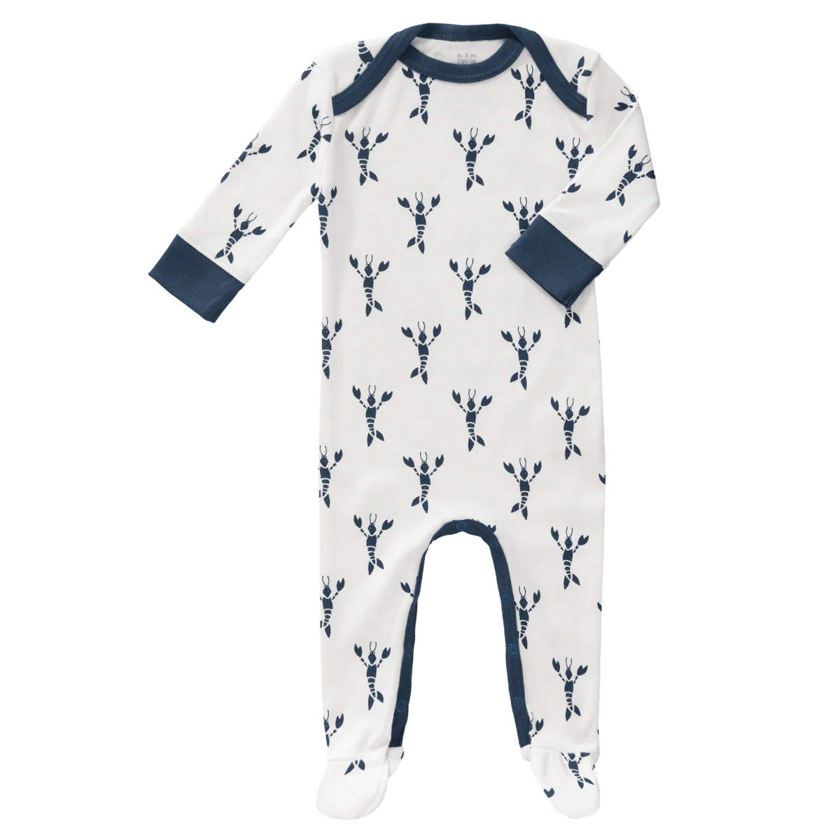Fresk Baby Pyjama Met Voet Lobster Indigo Blue