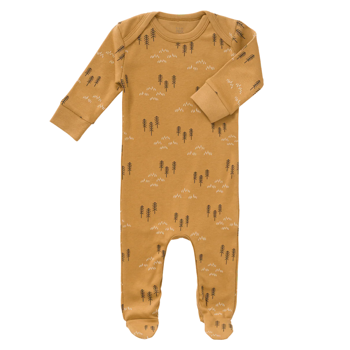 Fresk Baby Pyjama Woods Met Voeten Spruce Yellow