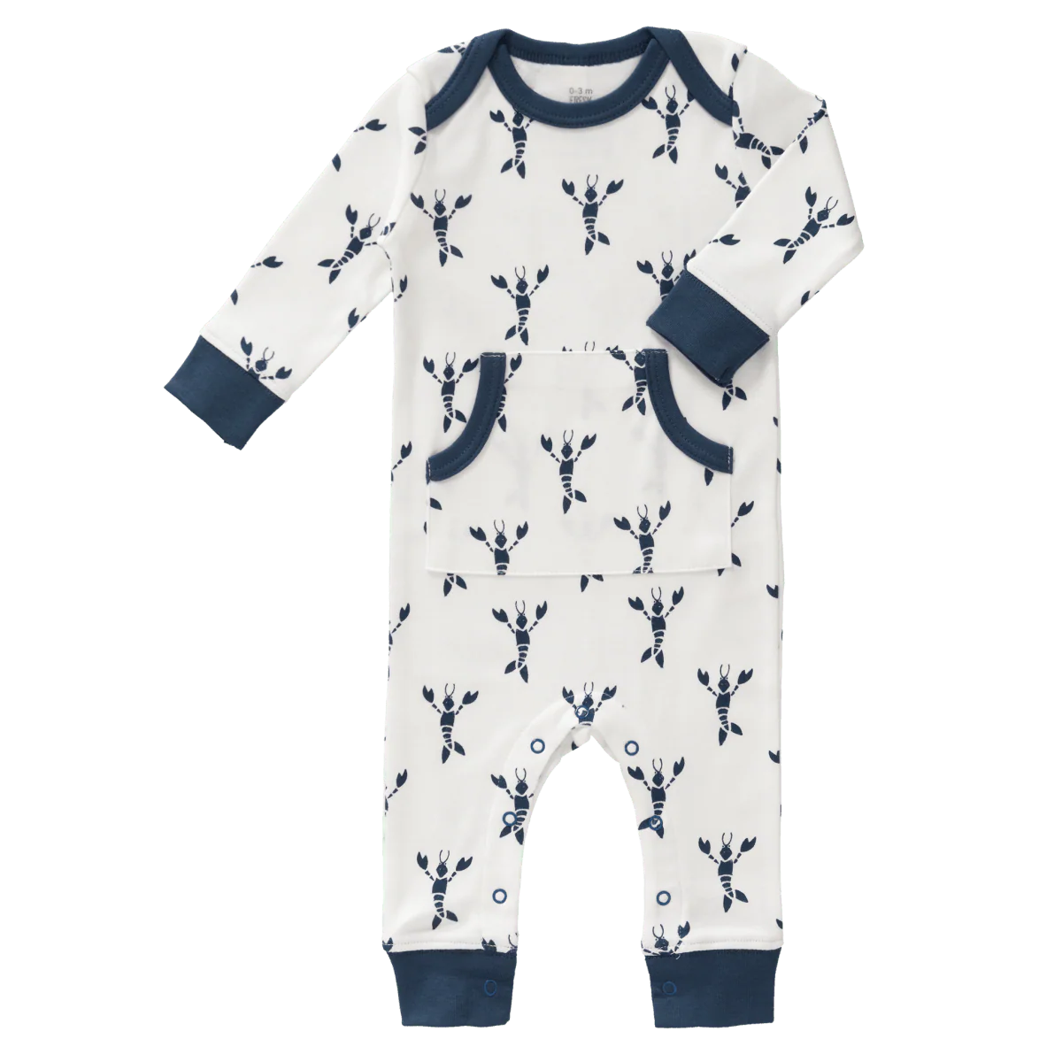 Fresk Baby Pyjama Zonder Voet Lobster Indigo Blue