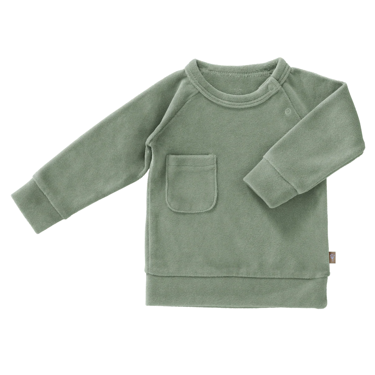 Fresk Baby Sweater Velours Forest Green