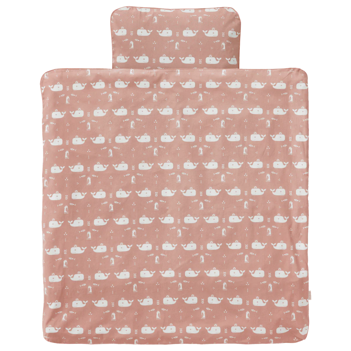 Fresk Dekbedovertrek Whale Mellow Rose 80x80cm