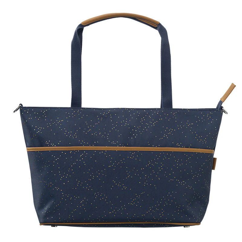 Fresk Luiertas met Verschoningsmat – Indigo Dots – Gerecycled Polyester – 50x28x17 cm - Image 2
