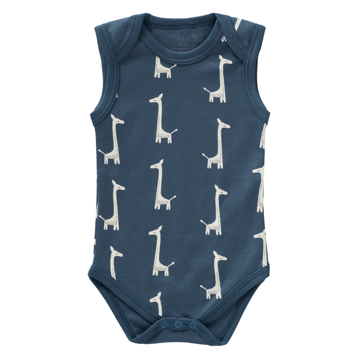 Fresk Romper Zonder Mouw Giraf Indigo Blue