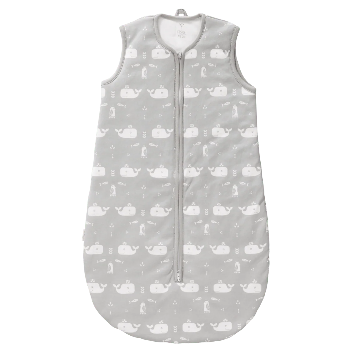 Fresk Slaapzak Baby Slaapzak Met Lichte Voering Whale Dawn Grey - Image 2
