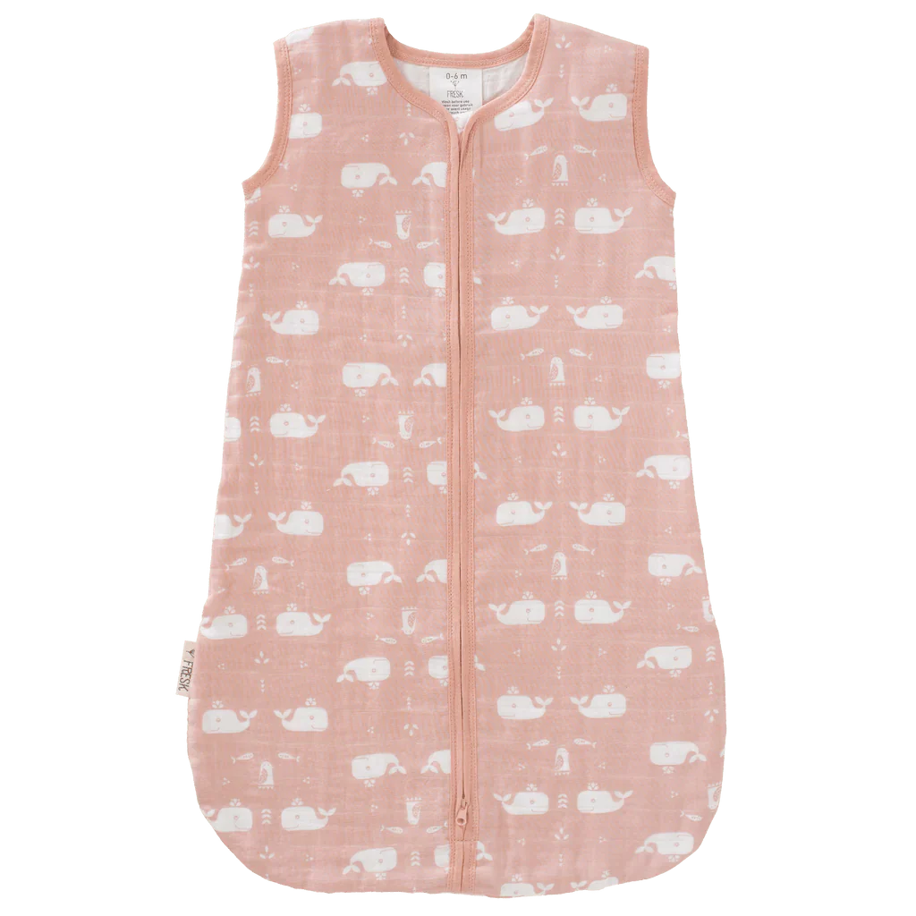 Fresk Slaapzak Baby Whale Mellow Rose