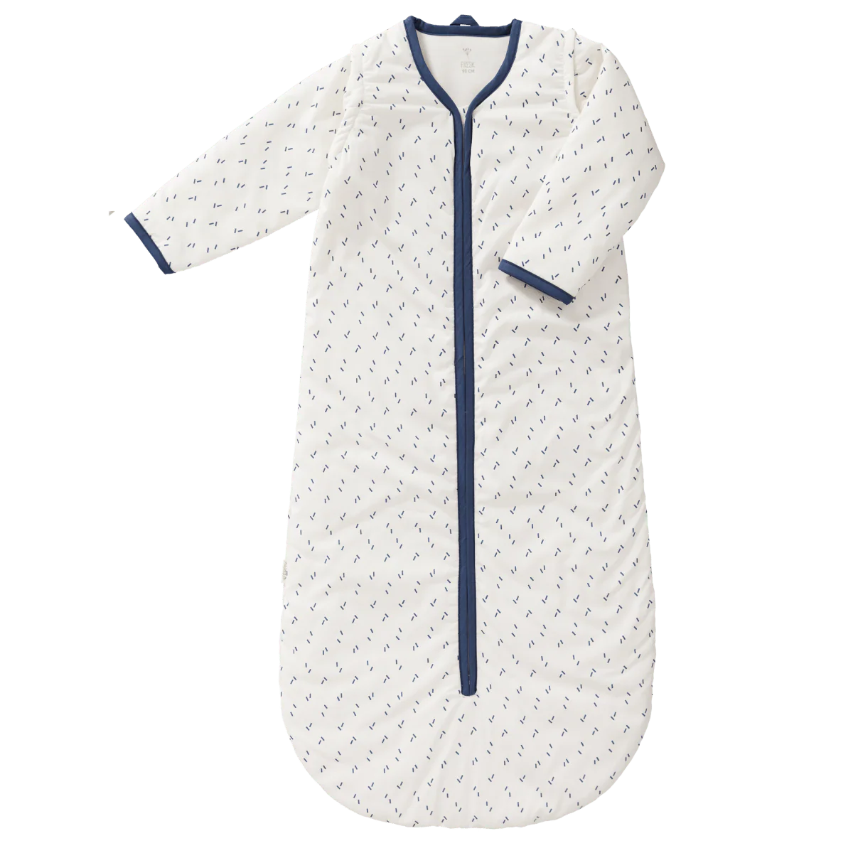 Fresk Slaapzak Baby Winterslaapzak Afristsbare Mouw Diagonals Indigo Blue