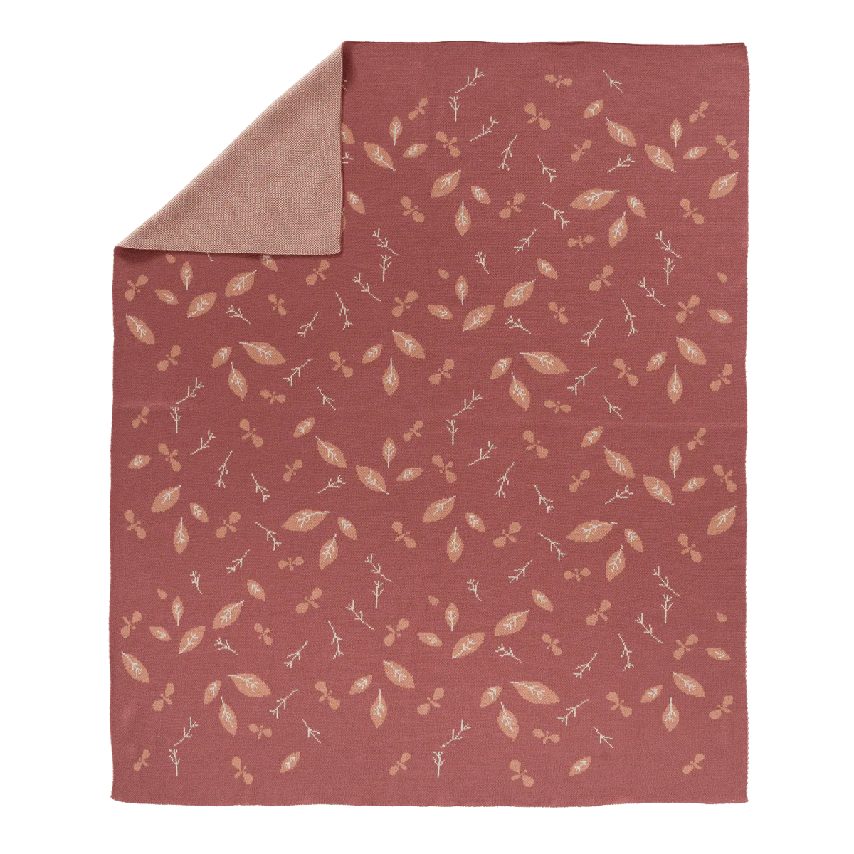 Fresk Wiegdeken Gebreid Forest Rose 80x100cm - Image 4