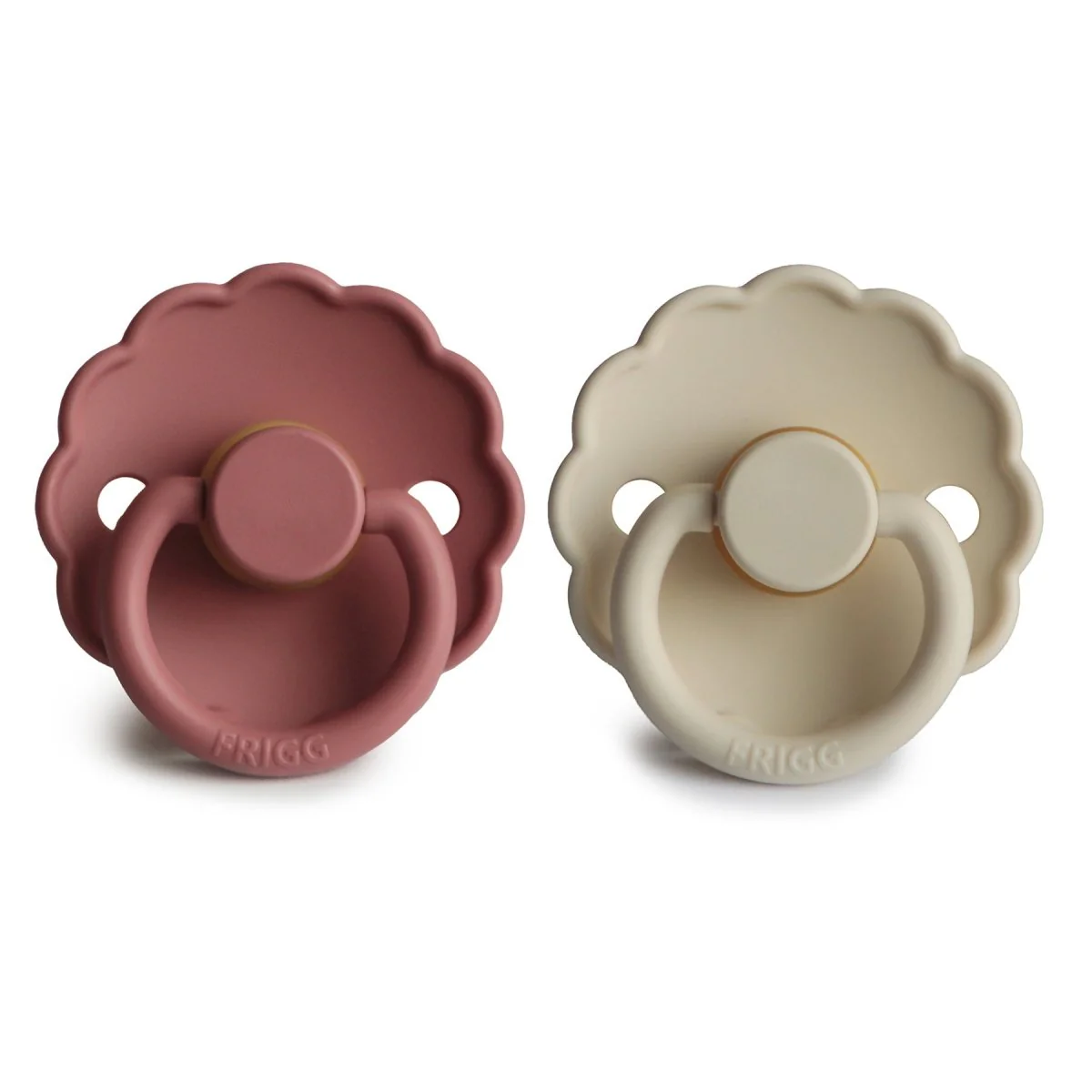 Frigg Speen Maat 1 Daisy Cream/Powder Blush Silicone 2-Pack - Image 2