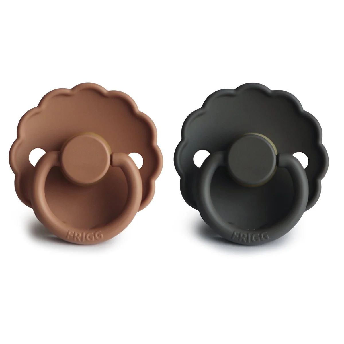 Frigg Speen Maat 1 Daisy Graph/Peach Bronze Silicone 2-Pack - Image 2