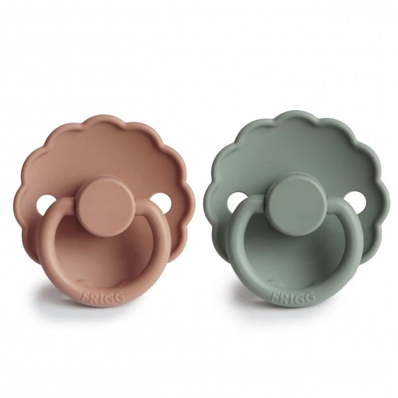 Frigg Speen Maat 1 Daisy Lilypad/Rose Gold Silicone 2-Pack