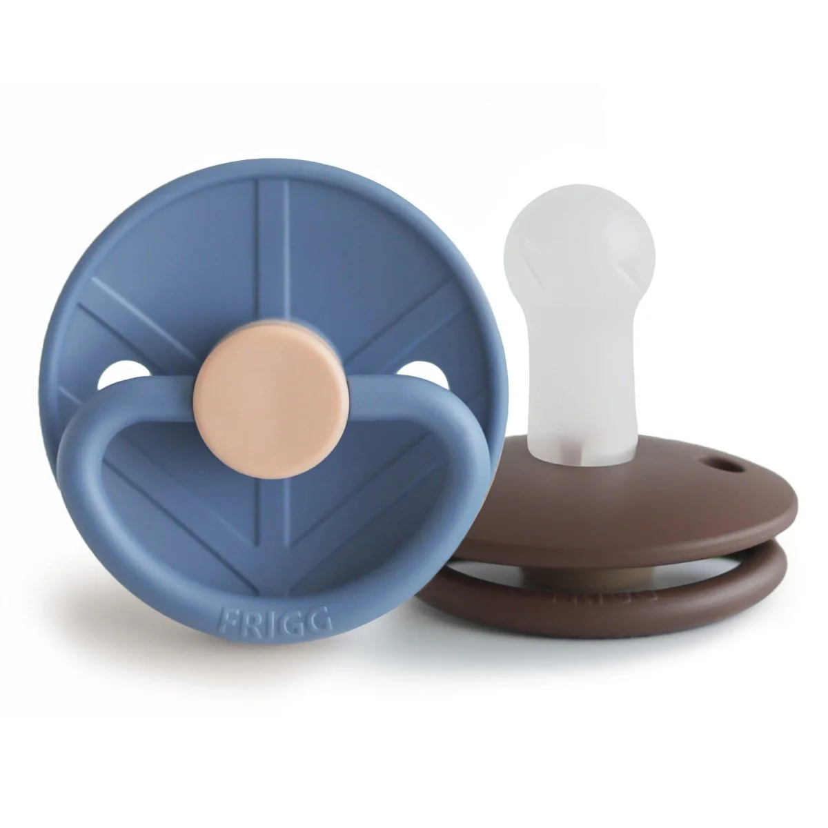 Frigg Speen Maat 1 Little Viking Ocean View/Cocoa Silicone 2St