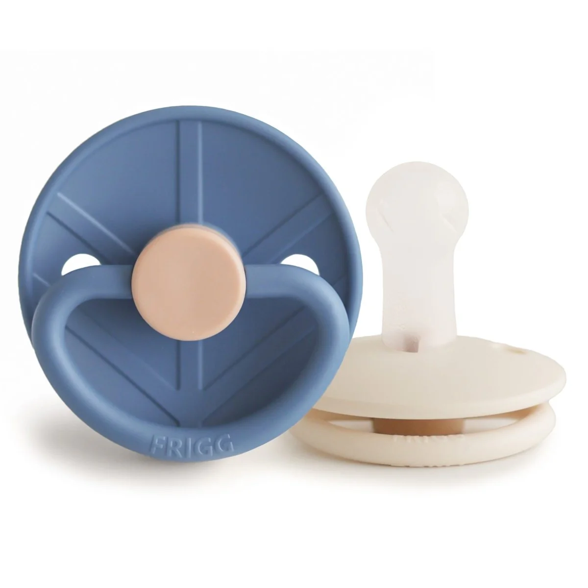 Frigg Speen Maat 1 Little Viking Ocean View/Cream Silicone 2St