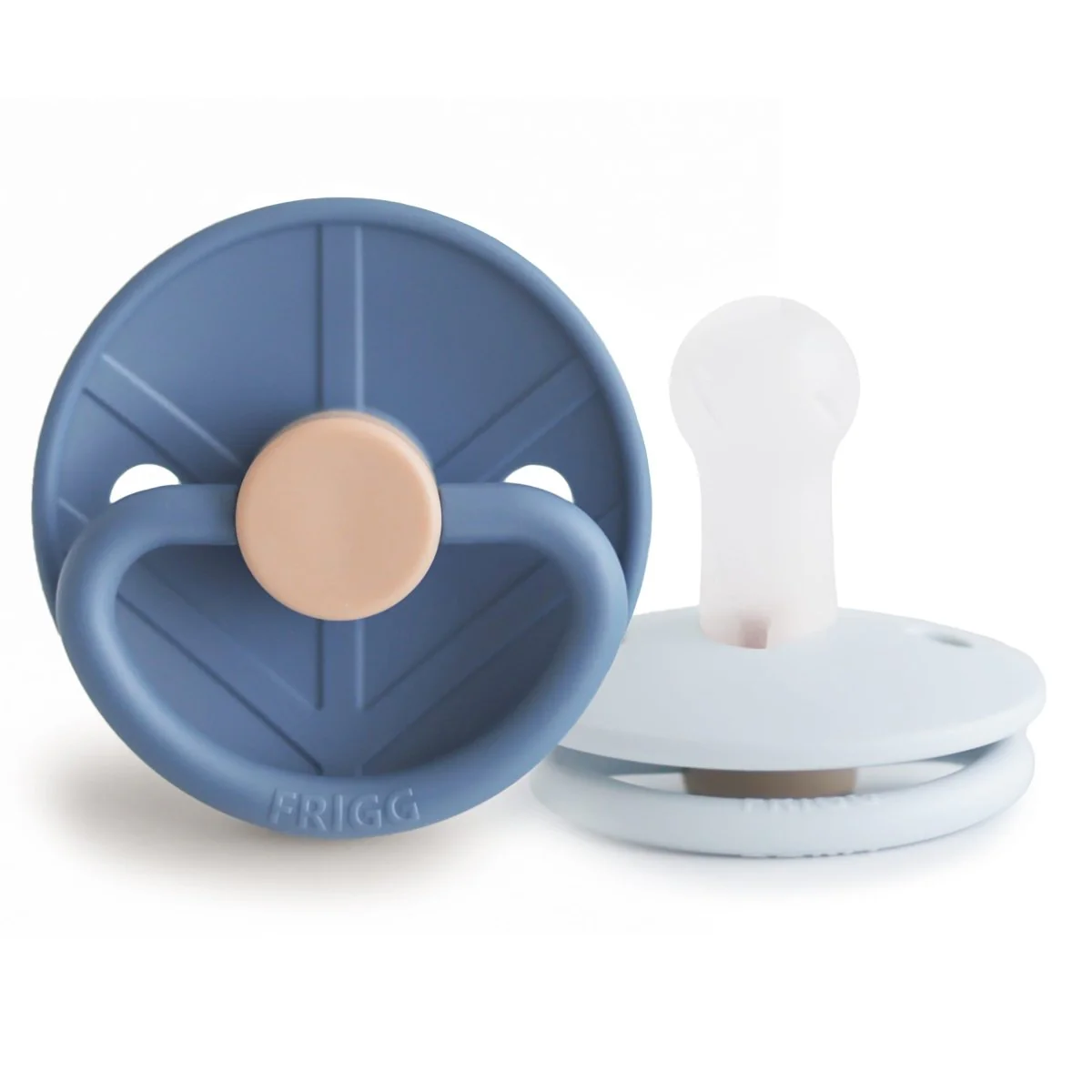 Frigg Speen Maat 1 Little Viking Ocean View/Powder Blue Silicone 2St
