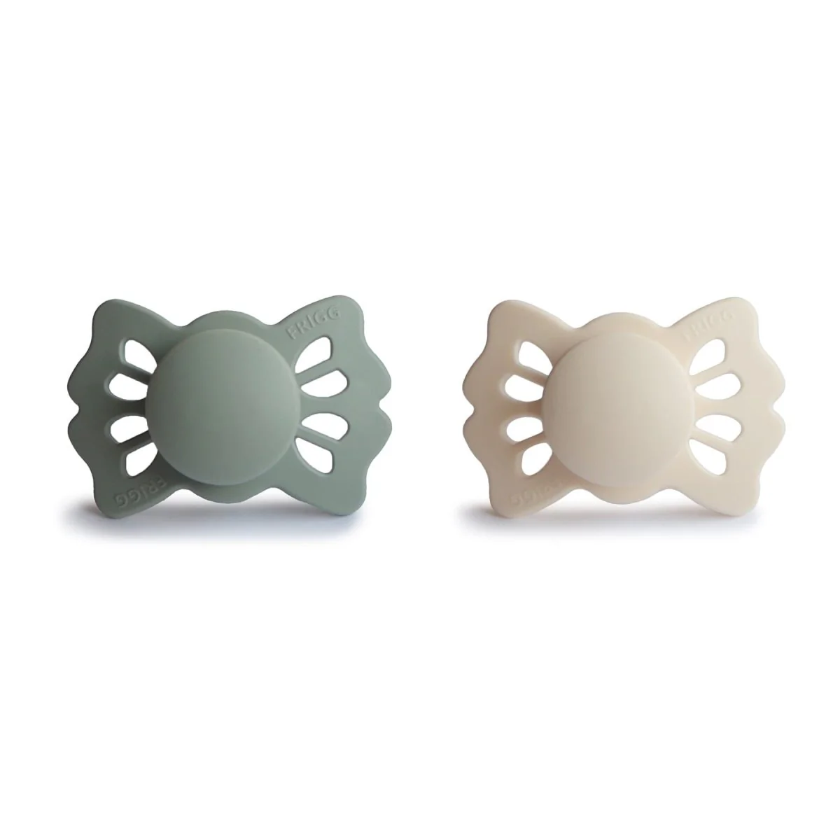 Frigg Speen Maat 1 Lucky Cream/Sage Silicone 2-Pack