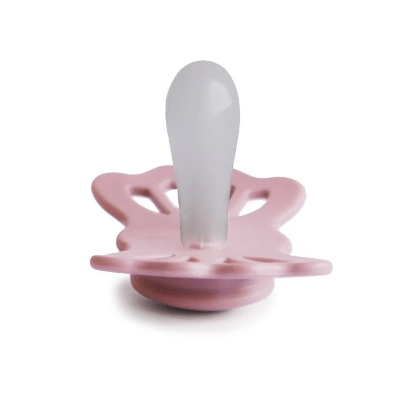 Frigg Speen Maat 1 Lucky Symmetrical Baby Pink Silicone - Image 2