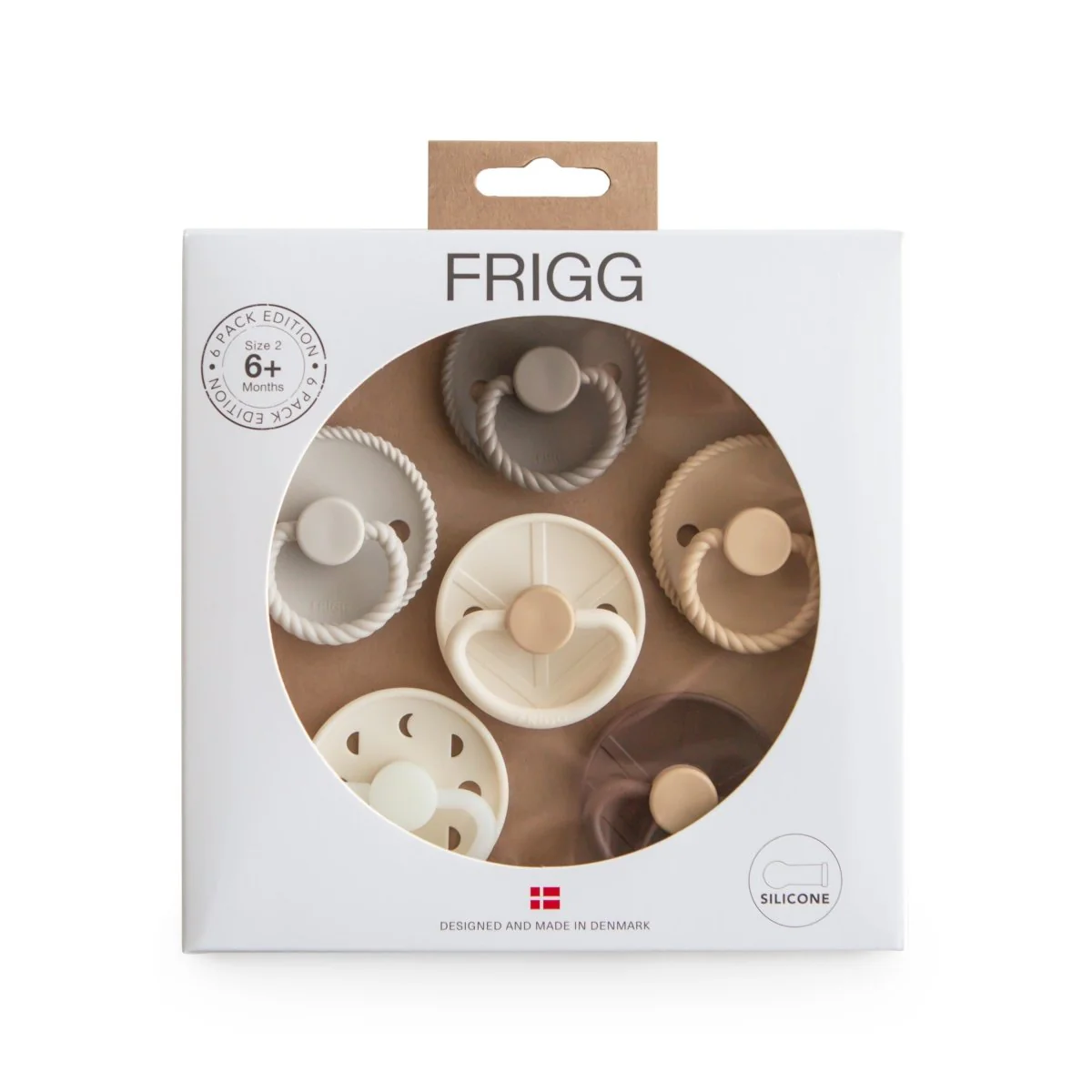 Frigg Speen Maat 2 Earthy Wonder Silicone 6St
