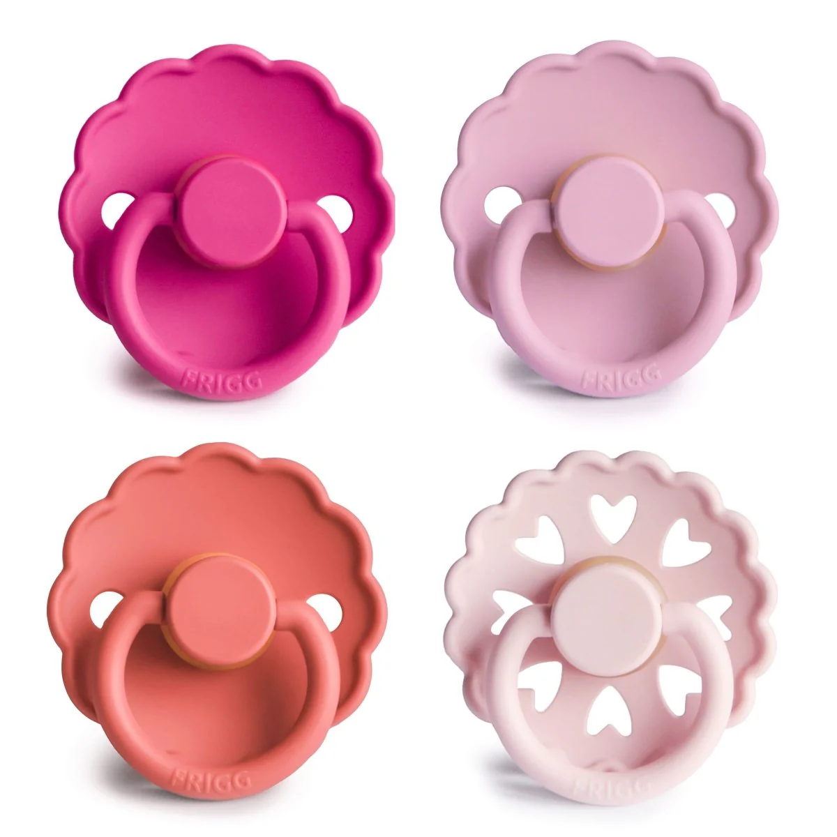Frigg Speen Maat 2 Rosy Romance Latex 4St